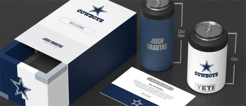 Dallas Cowboys YETI Laser Engraved Tumblers, Can Colsters and Bottles -  2-SIDED