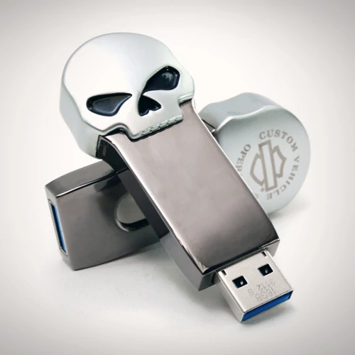 Harley-Davidson : CVO (Custom Vehicle Operators) "Willie G. Skull" - 16GB Custom USB Flash Drive 1