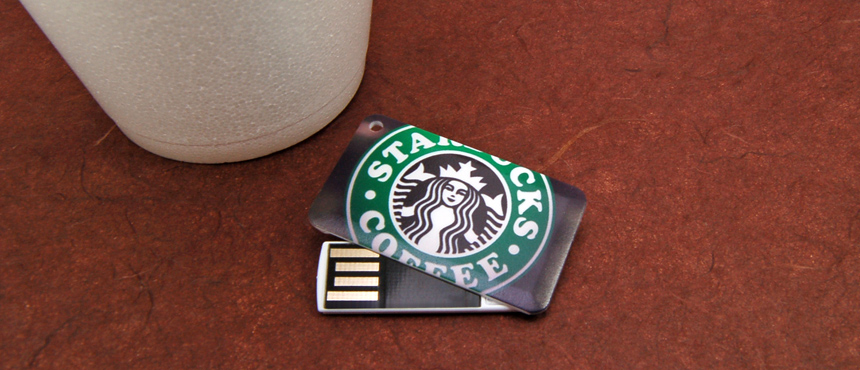 Wallet Card Mini Spin | CustomUSB Business Card Flash Drive 3