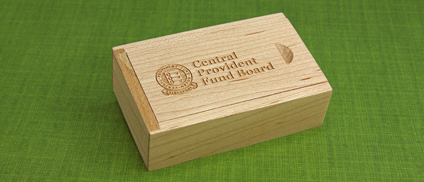 Slide Top Wooden Box | CustomUSB 2