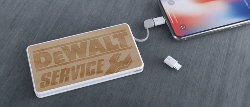 PowerTile Wood | CustomUSB Mobile Charger 2