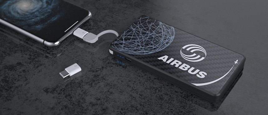 PowerTile Carbon Fiber | CustomUSB Mobile Charger 2