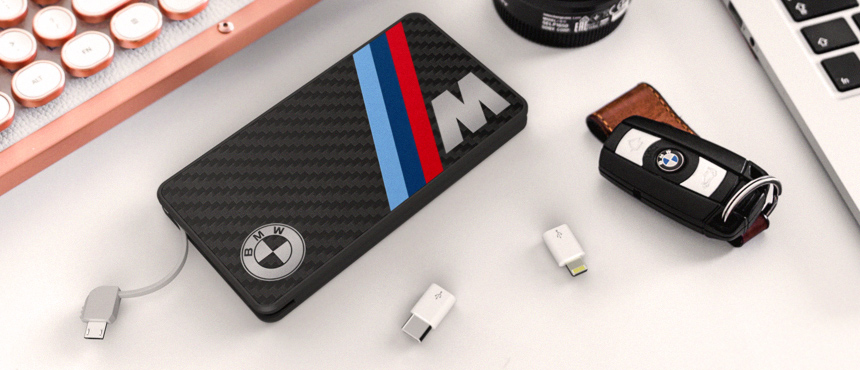 PowerTile Carbon Fiber | CustomUSB Mobile Charger 1