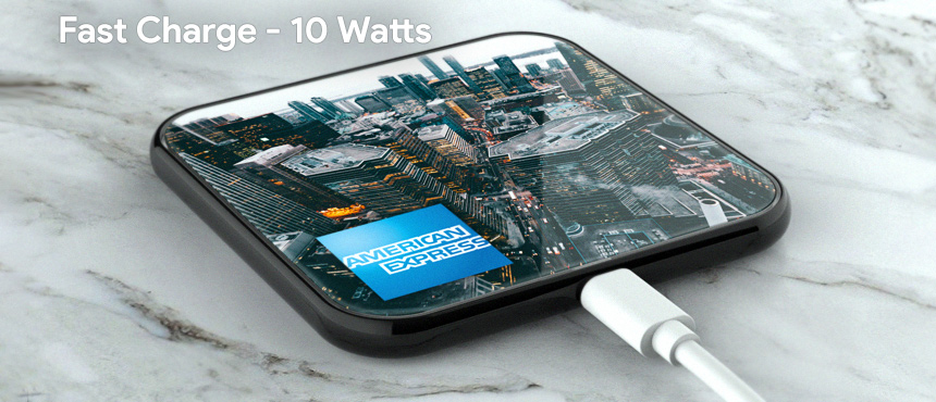 PowerSquare Glass | CustomUSB Wireless Charger 3