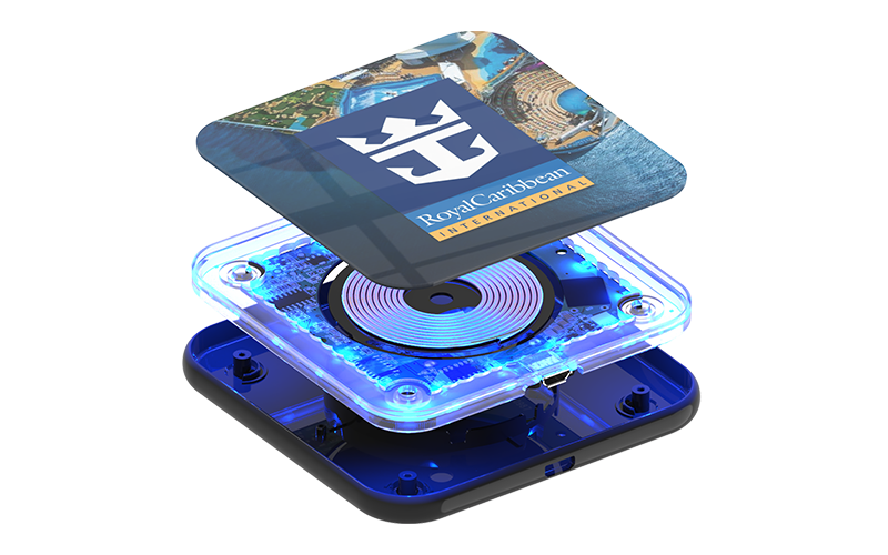 Glass Power Square Wireless Charger | Exploded Diagram