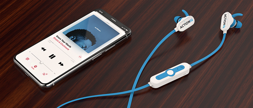 Pulse Sport Bluetooth Earbuds | CustomUSB Headphones 1