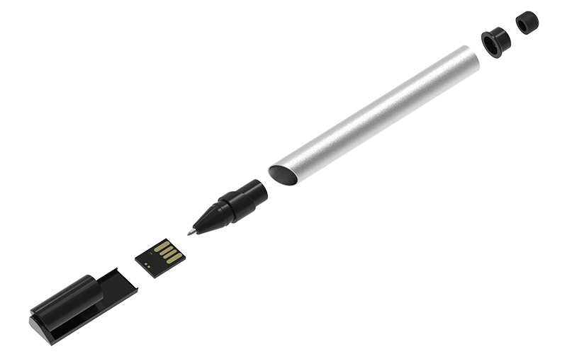 Script Pen USB Flash Drive | Exploded Diagram