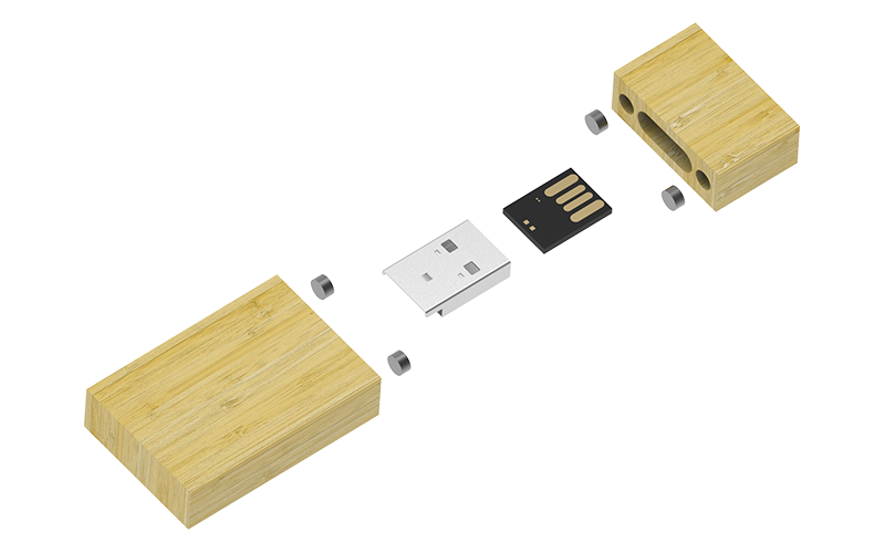 Woodsman USB Flash Drive | Exploded Diagram