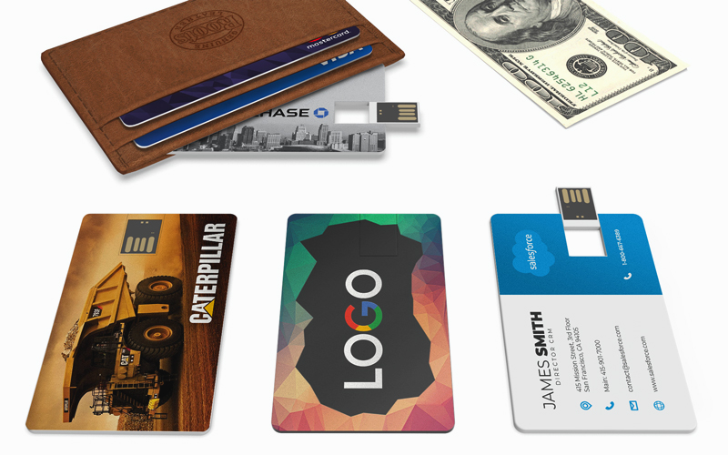 Wallet Card Micro Flip | CustomUSB Business Card Flash Drive